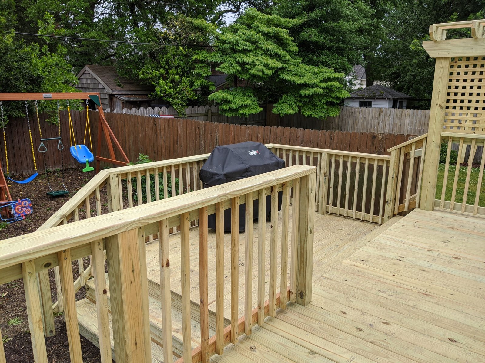 Private deck project in Ghent, Norfolk