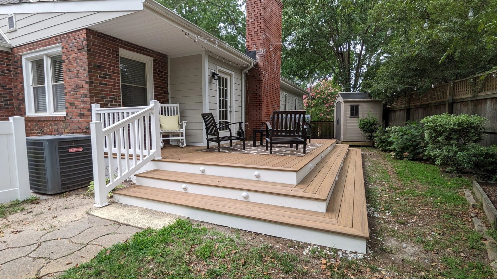 Wrap-around deck project in Riverview