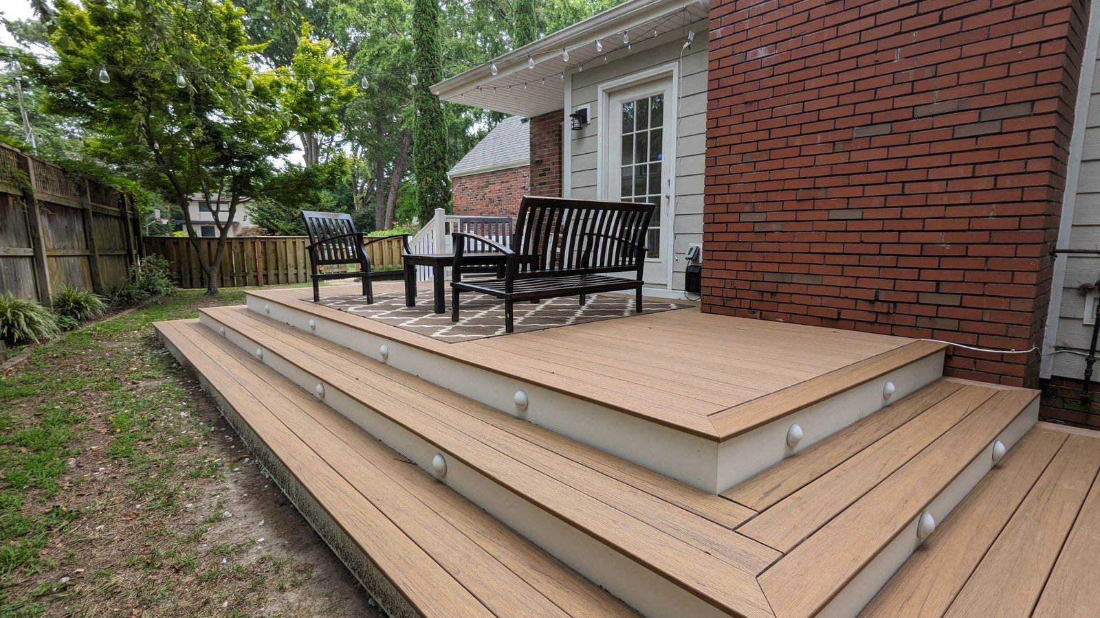 Wrap-around deck project in Riverview