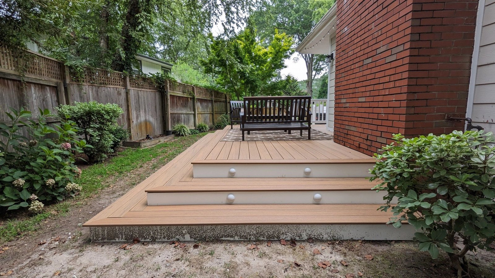 Wrap-around deck project in Riverview