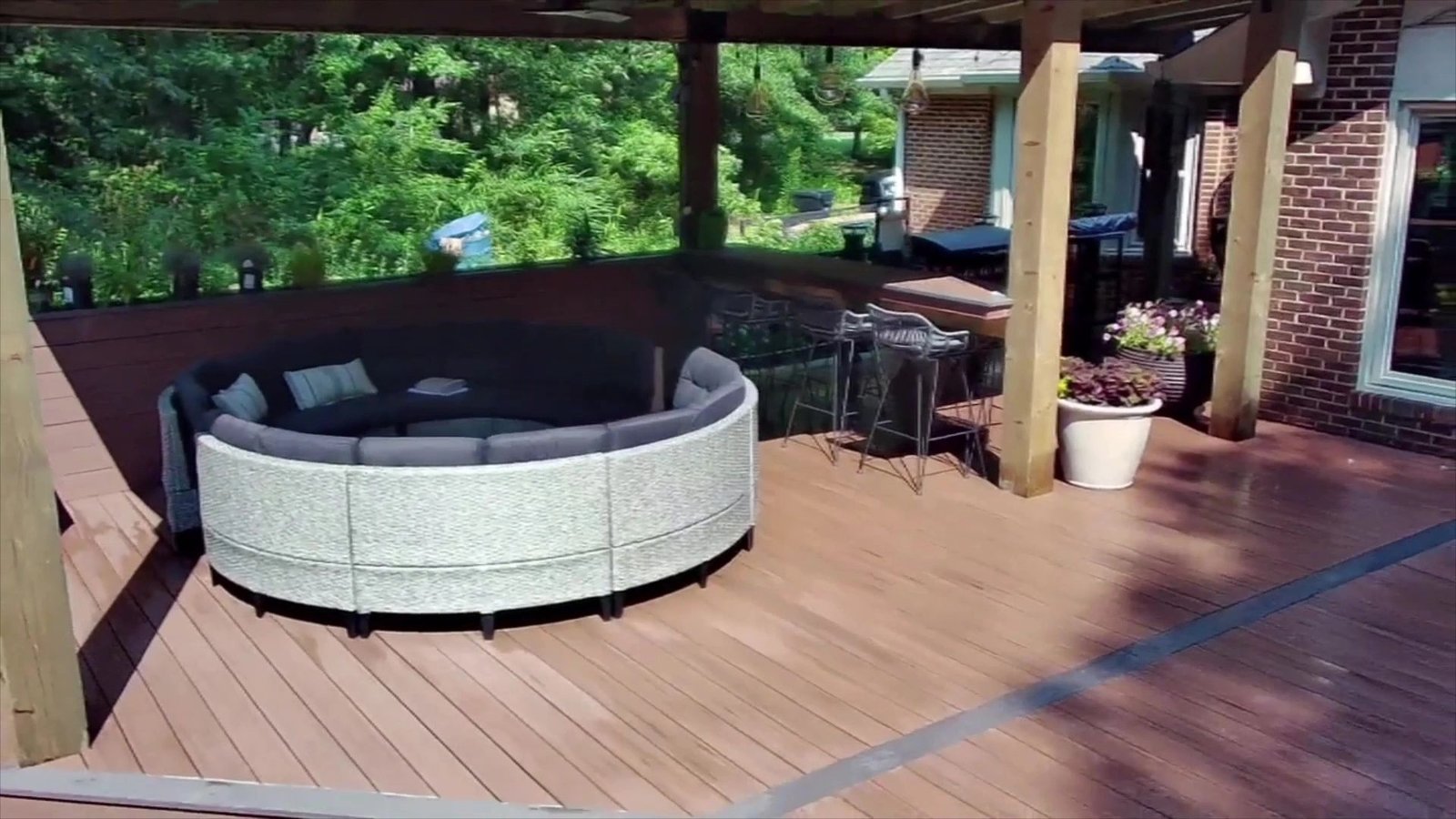 Pool deck and outdoor kitchen project in Landstown, Virginia Beach