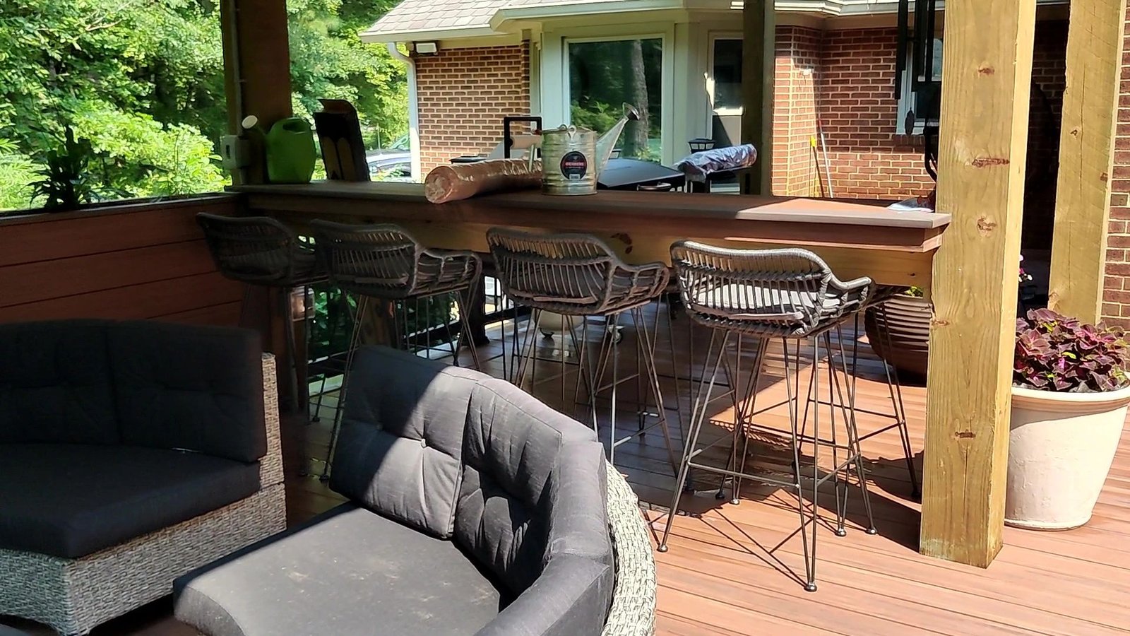 Pool deck and outdoor kitchen project in Landstown, Virginia Beach