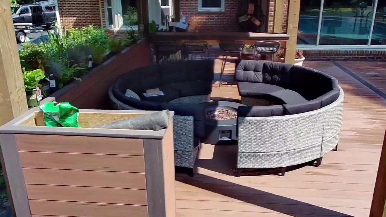 Pool deck and outdoor kitchen project in Landstown, Virginia Beach