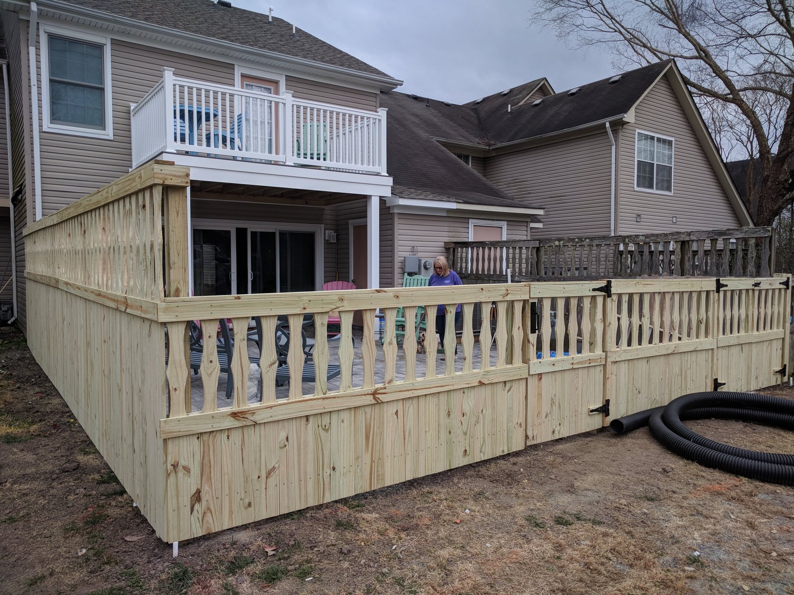Custom fence project in Greenbrier, Chesapeake, VA