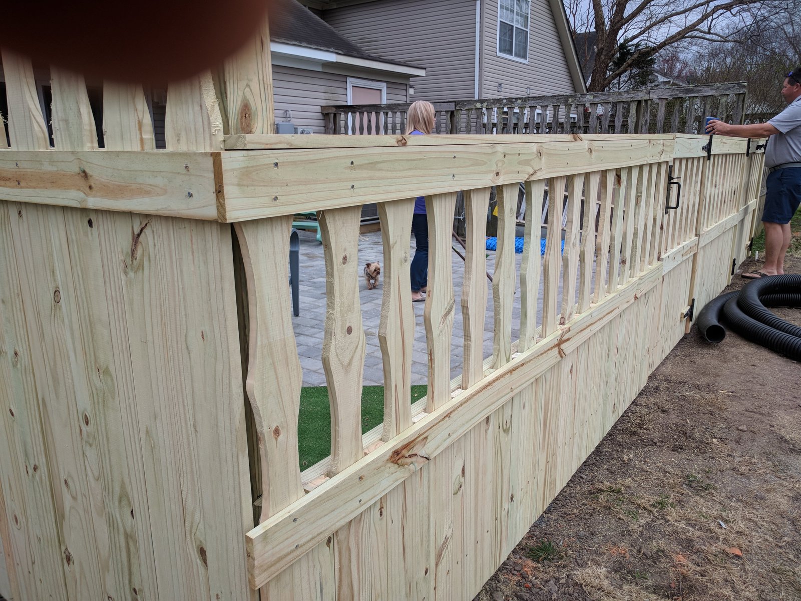 Custom fence project in Greenbrier, Chesapeake, VA