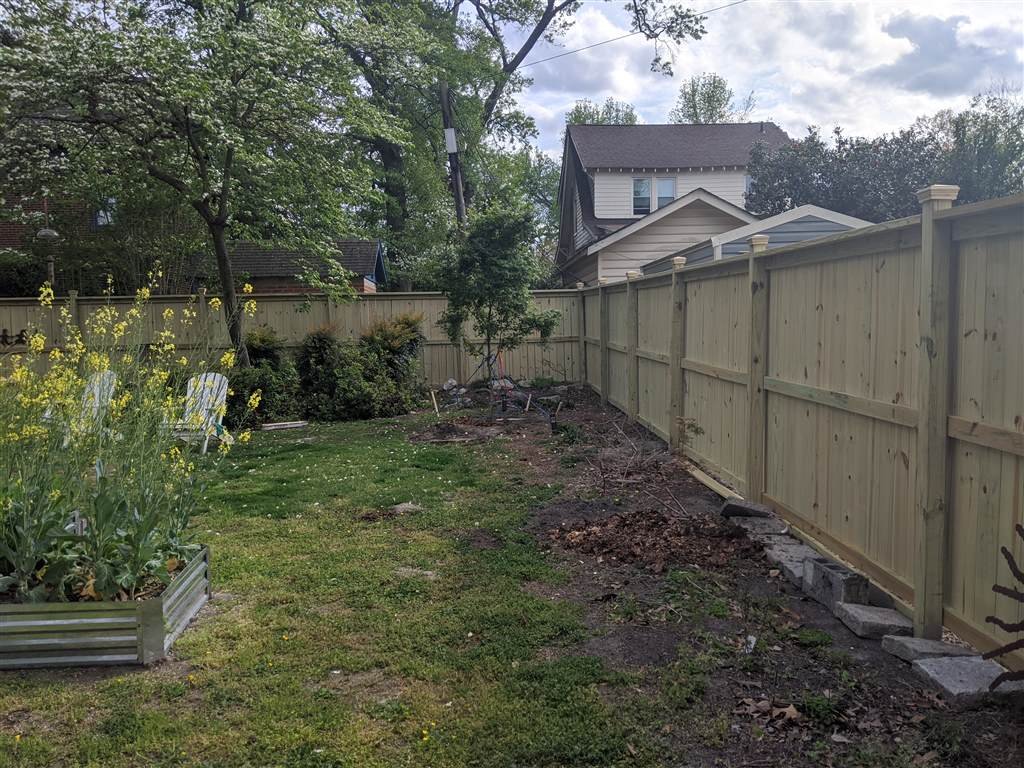 Custom fence project in Colonial Place, Norfolk, VA