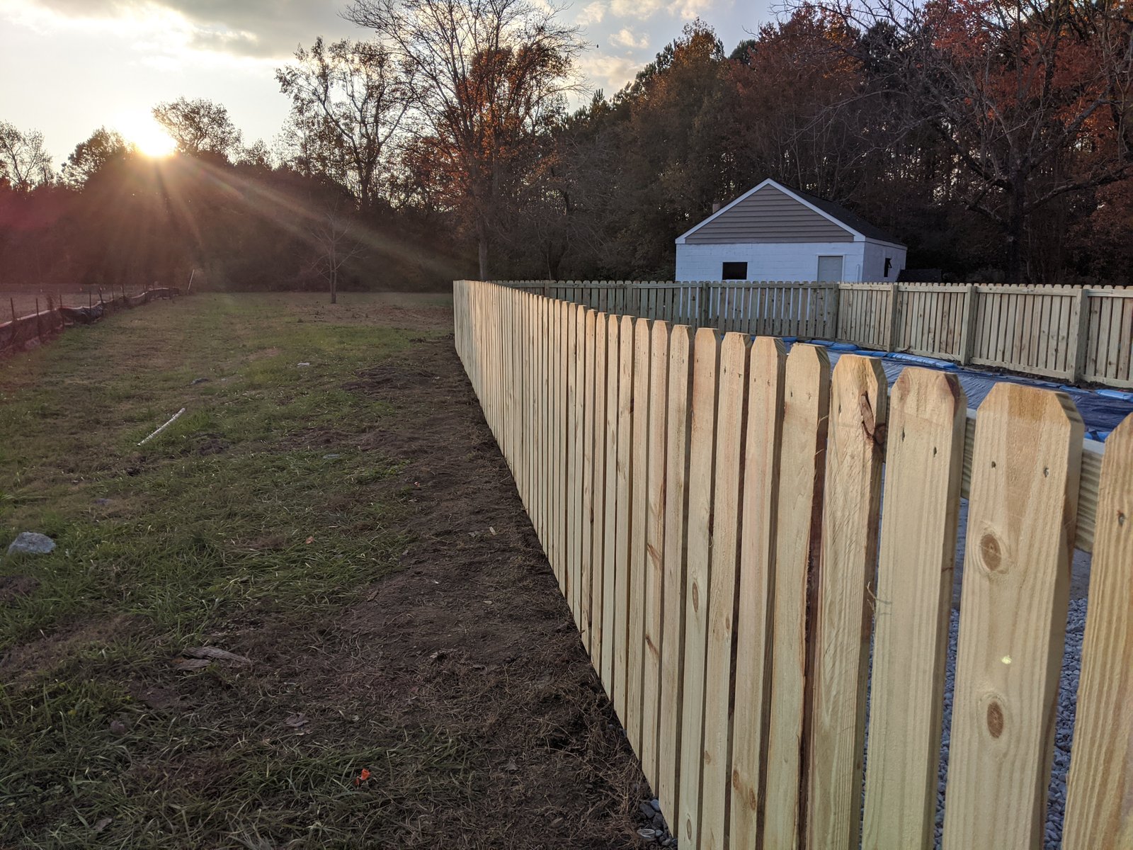 Pool fence project in Deep Creek, Chesapeake, VA