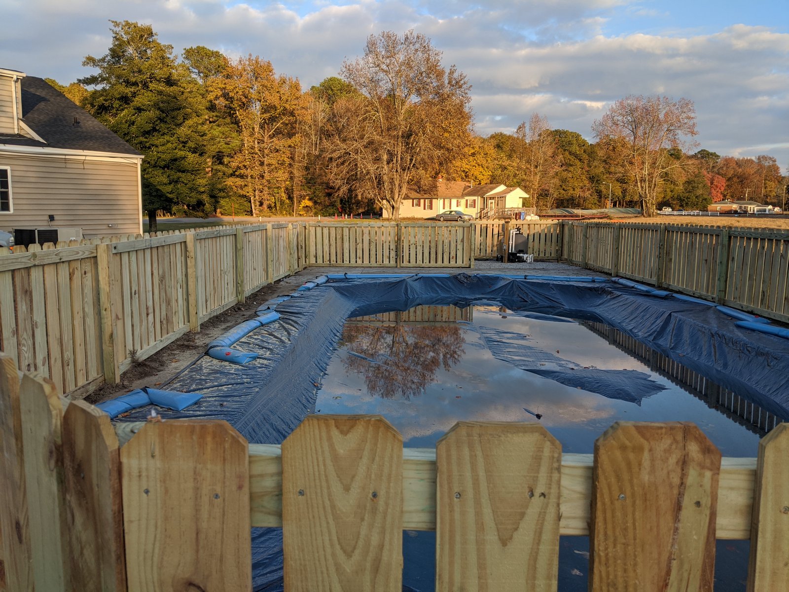 Pool fence project in Deep Creek, Chesapeake, VA